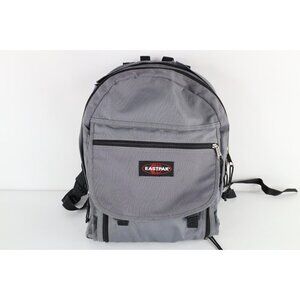 Vintage 90s Eastpak Distressed Spell Out Multipocket Backpack Book Bag Carry On